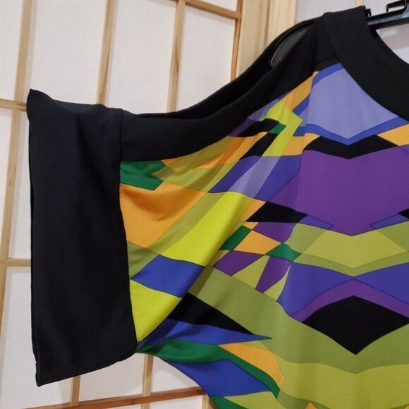 BCBG Maxazaria One Sleeve Cold Shoulder Dress Sz S - Picture 4 of 6